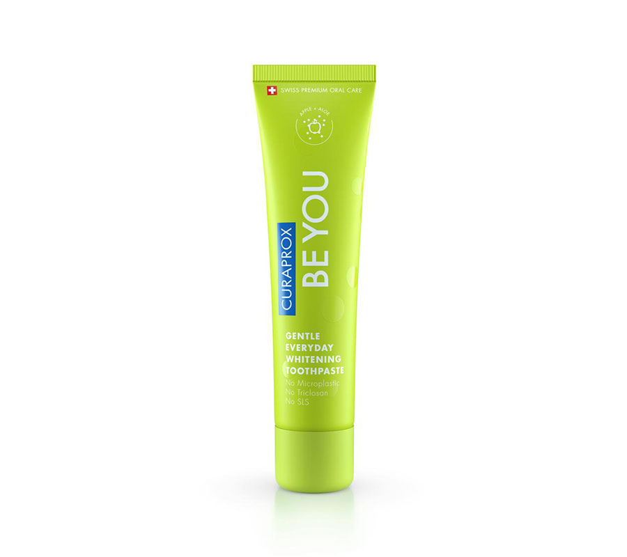 Отбеливающая зубная паста Curaprox Be You со вкусом яблока и алоэ, 60 мл