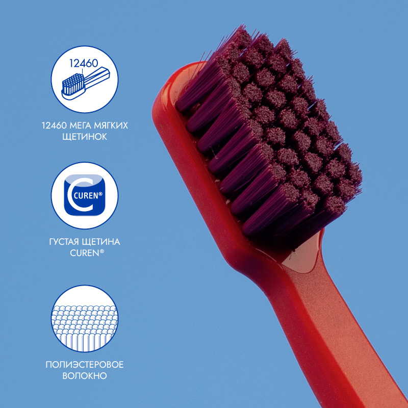 Зубная щетка Curaprox CS 12460 Velvet (белая)