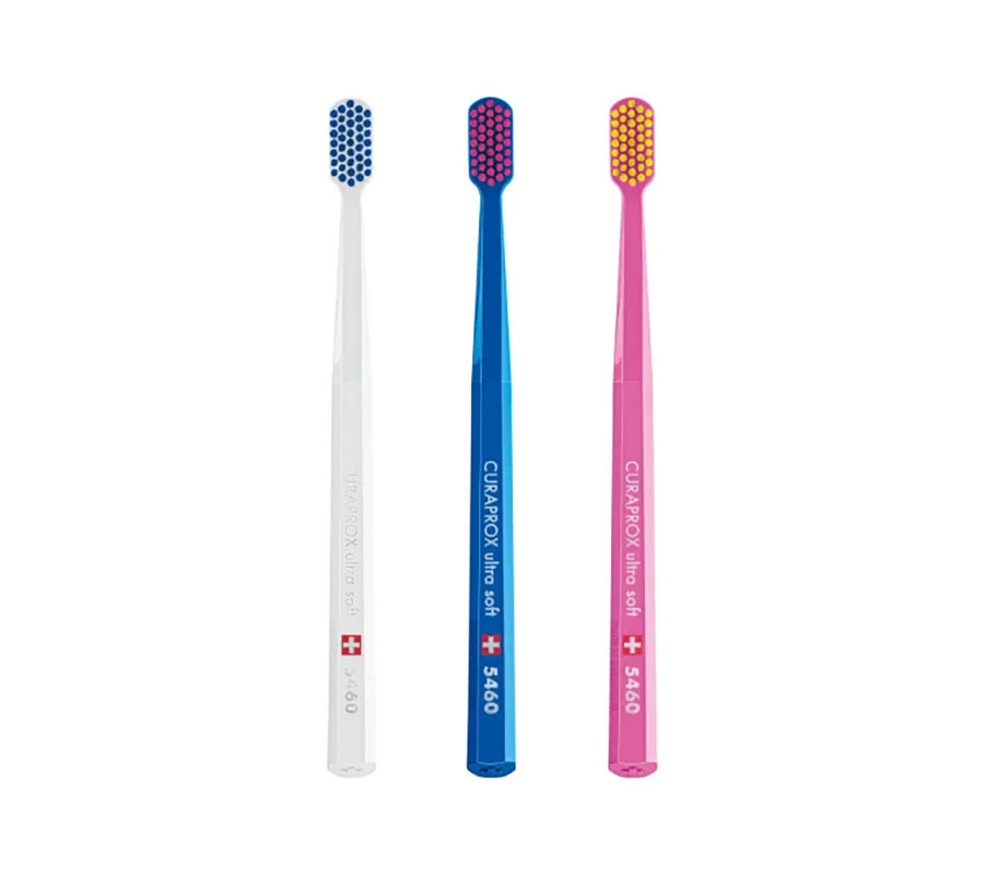 Набор зубных щеток Curaprox CS 5460 Ultra Soft (2 х 3 шт.), (белый-синий-розовый + салатовый-голубой-фиолетовый)