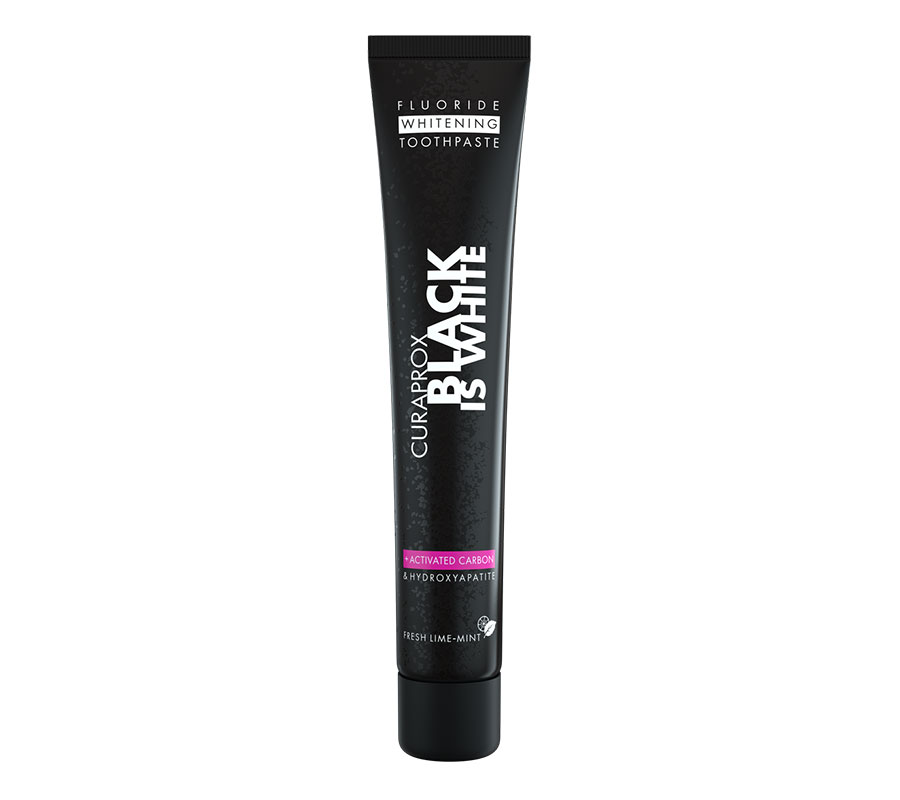 Отбеливающая зубная паста Curaprox Black Is White 1450 ppm, 90 мл