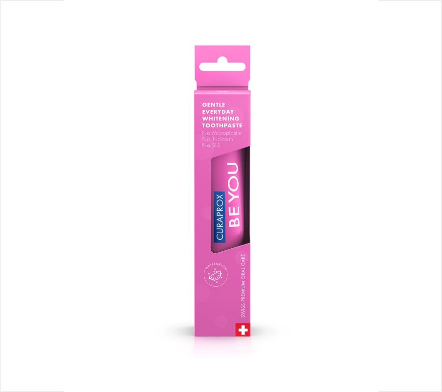 Отбеливающая зубная паста Curaprox Be You со вкусом арбуза, 60 мл